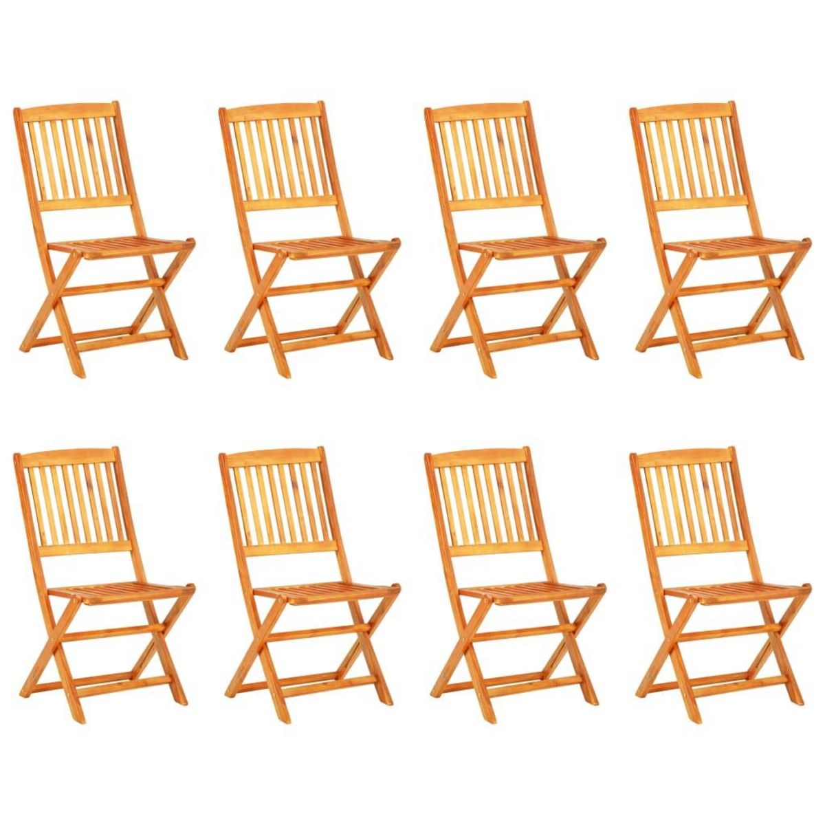 VIDAXL Ensemble a manger de jardin pliable 9 pcs bois d'acacia solide
