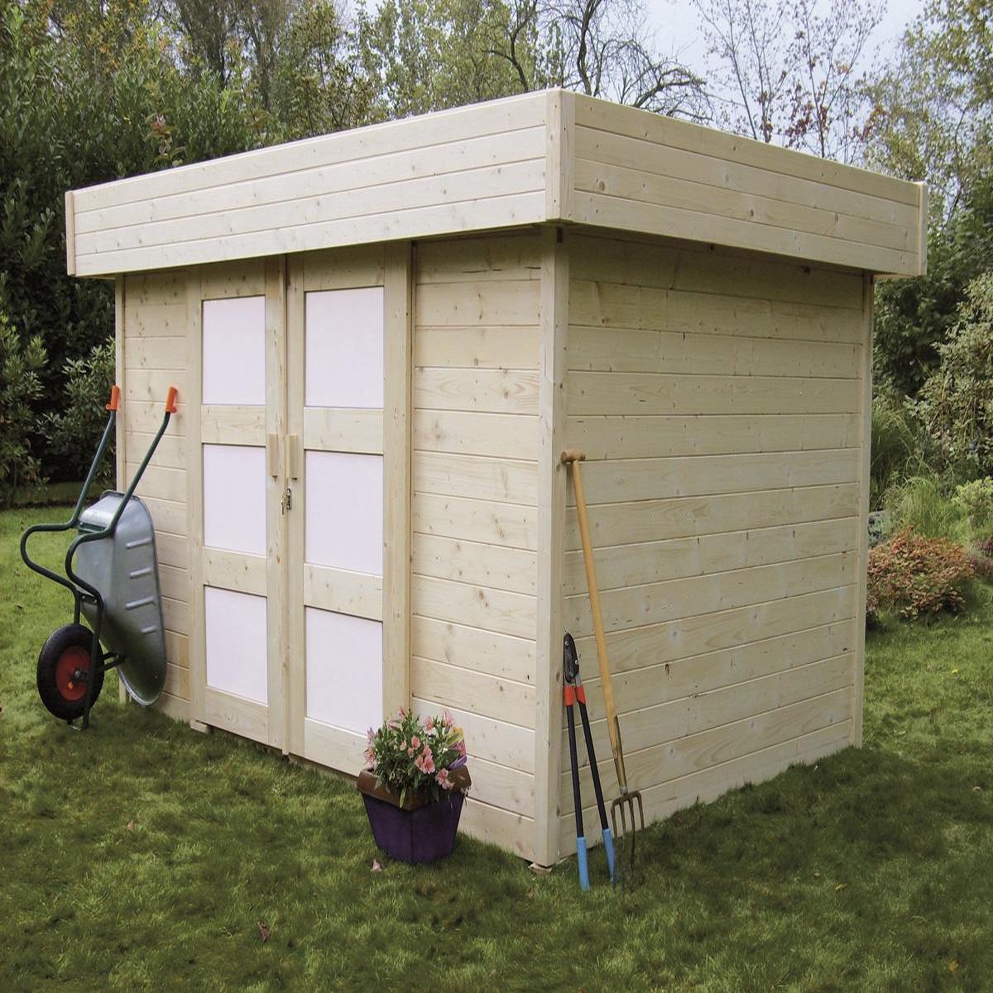 Habitat et Jardin Abri jardin bois  Stockholm  - 11.27 m² - 4.02 x 2.8 x 2.19 m - 28 mm