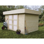 Habitat et Jardin Abri jardin bois  Stockholm  - 11.27 m² - 4.02 x 2.8 x 2.19 m - 28 mm