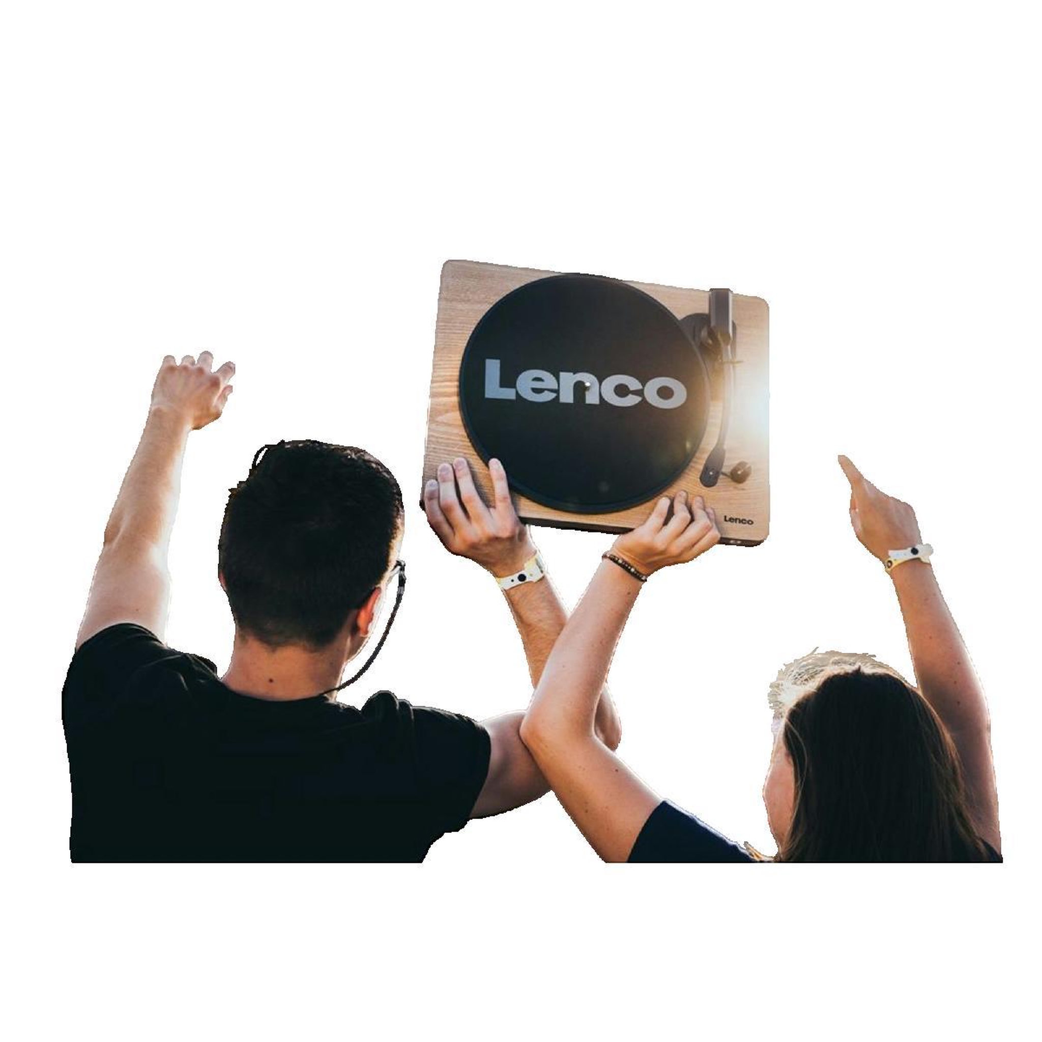 Voir la diapositive 2 : Lenco Platine vinyle Lenco LS-50 bois avec haut-parleurs intégrés