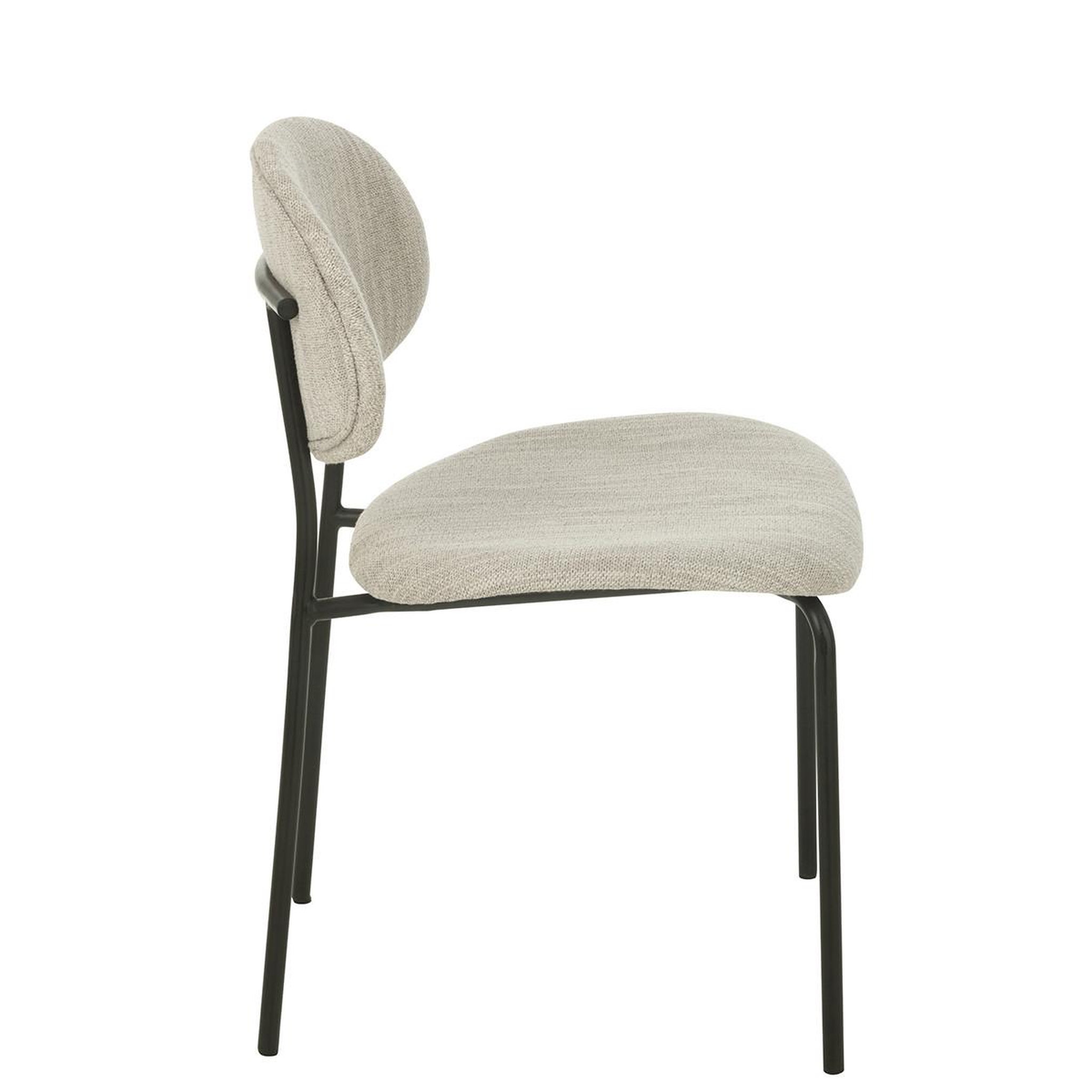Voir la diapositive 3 : J-LINE Chaise design  anise  82cm beige