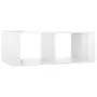 VIDAXL Table basse Blanc brillant 100x50x36 cm Bois d'ingenierie