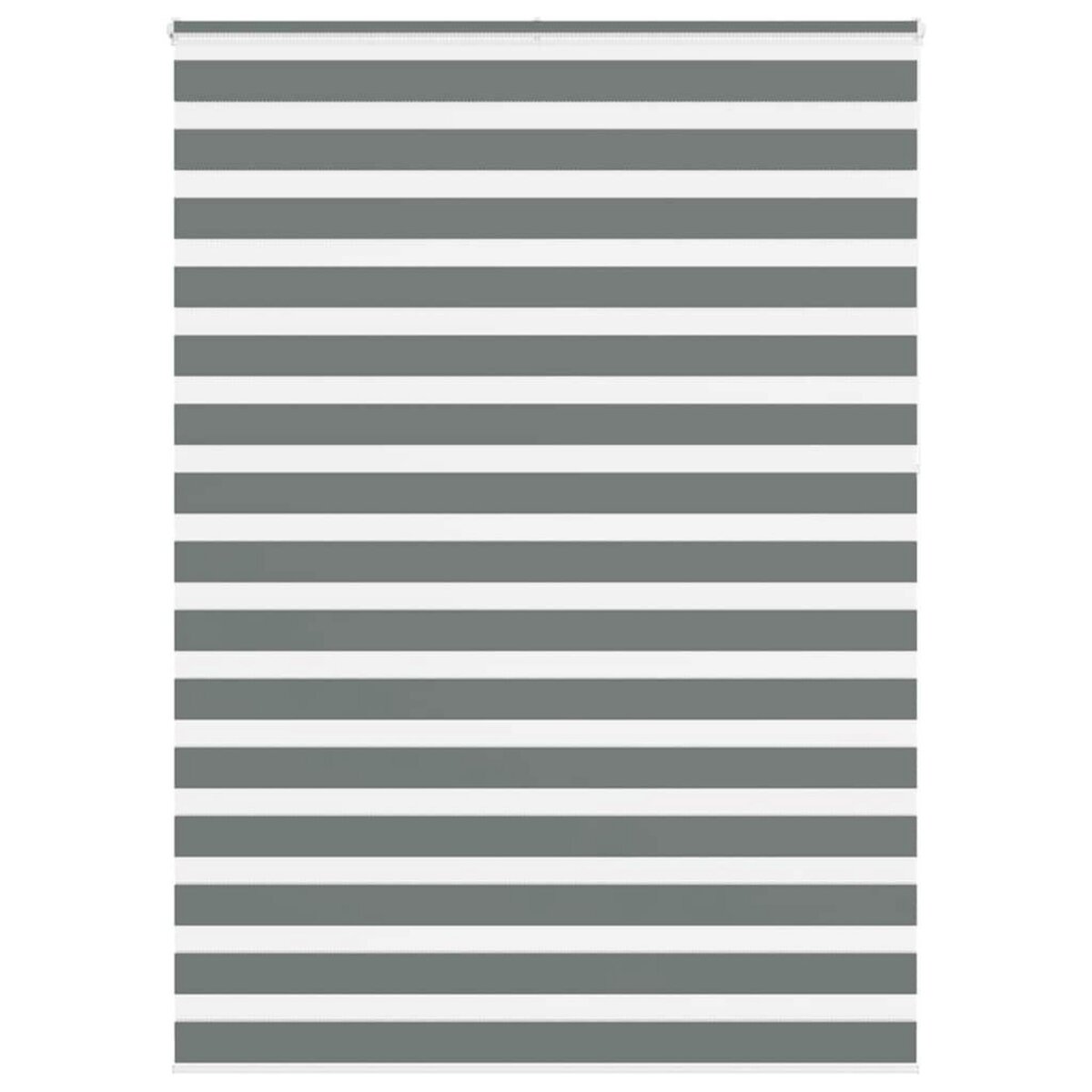 VIDAXL Store zebre gris fonce largeur du tissu 160,9 cm polyester