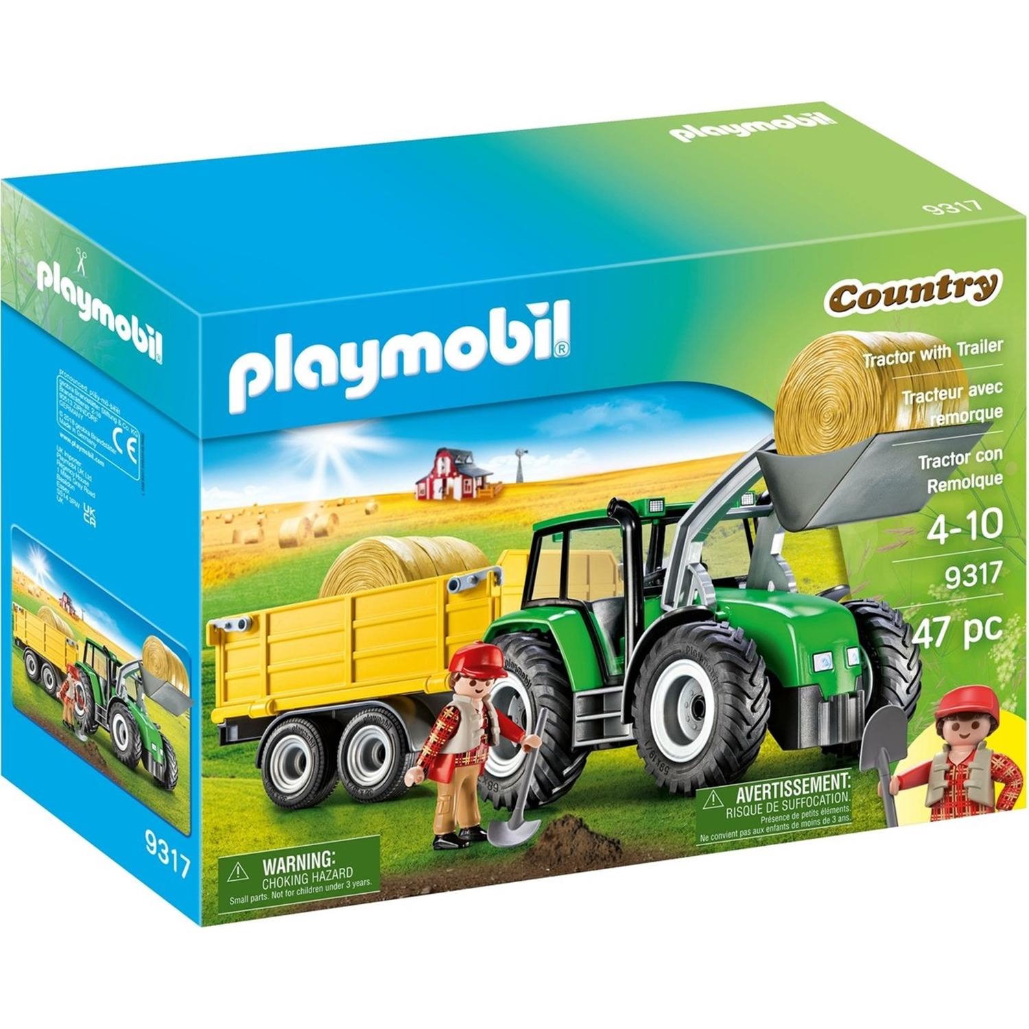 PLAYMOBIL Tractor with Trailer 9317 - vue 7