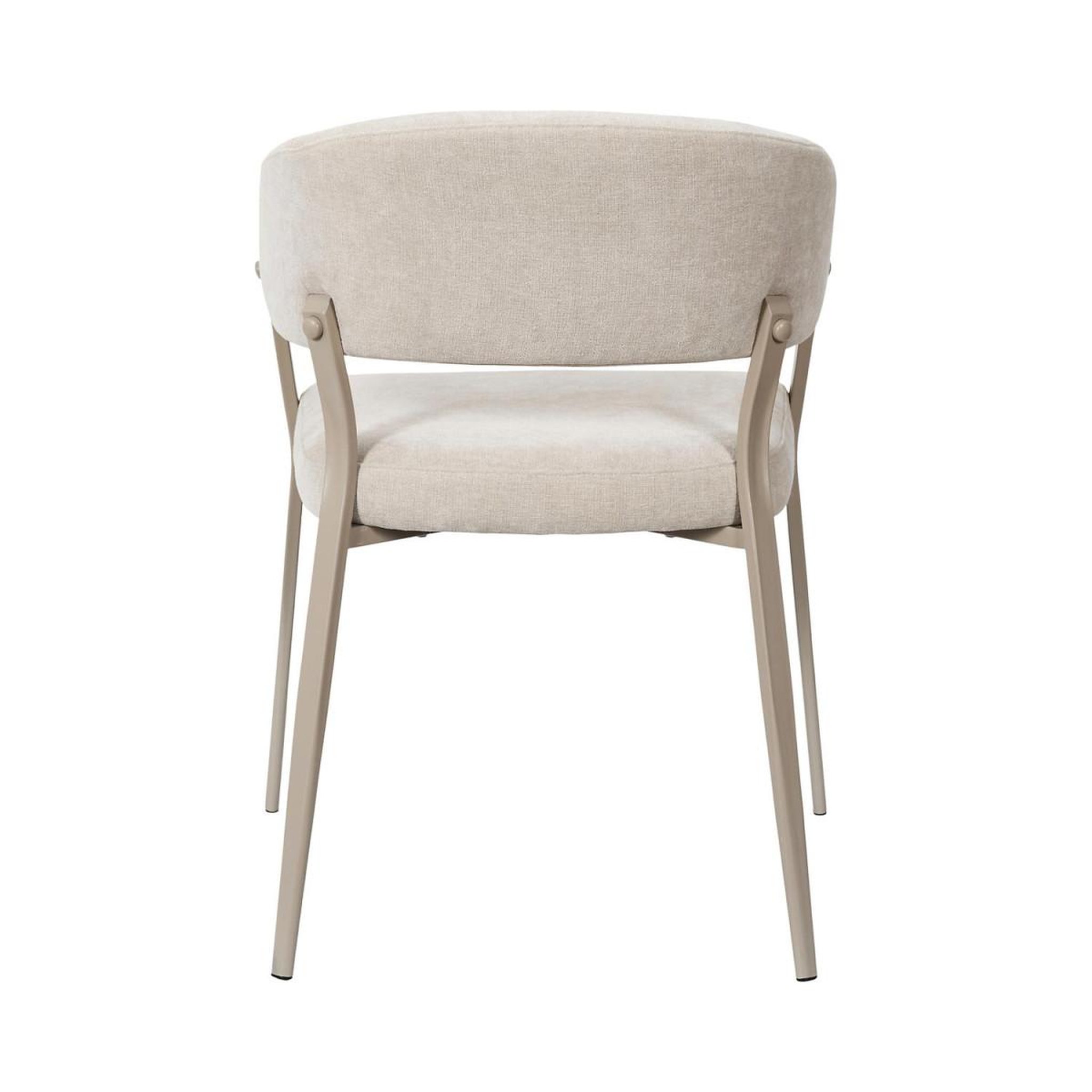 Voir la diapositive 6 : The Home Deco Factory Lot de 2 fauteuils de table  emilia  78cm beige