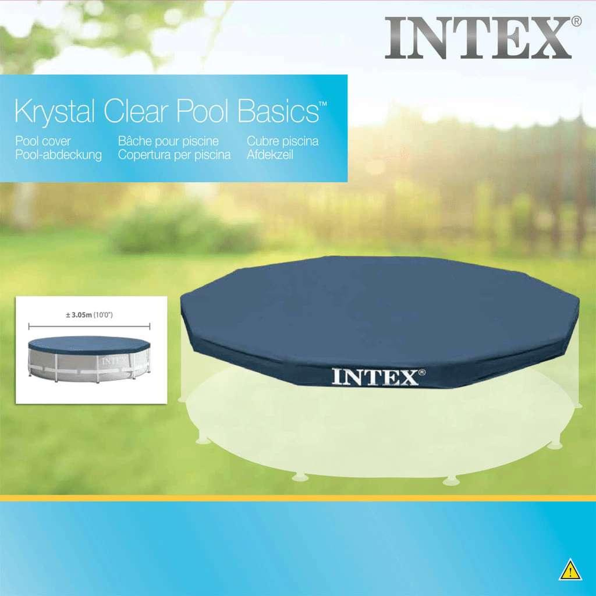 Voir la diapositive 3 : INTEX Intex couverture de piscine ronde 305 cm 28030