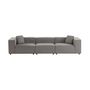 Voir la diapositive 5 : SWEEEK Canapé modulable. tissu déperlant. 3 places. 2 corners + 1 fauteuil