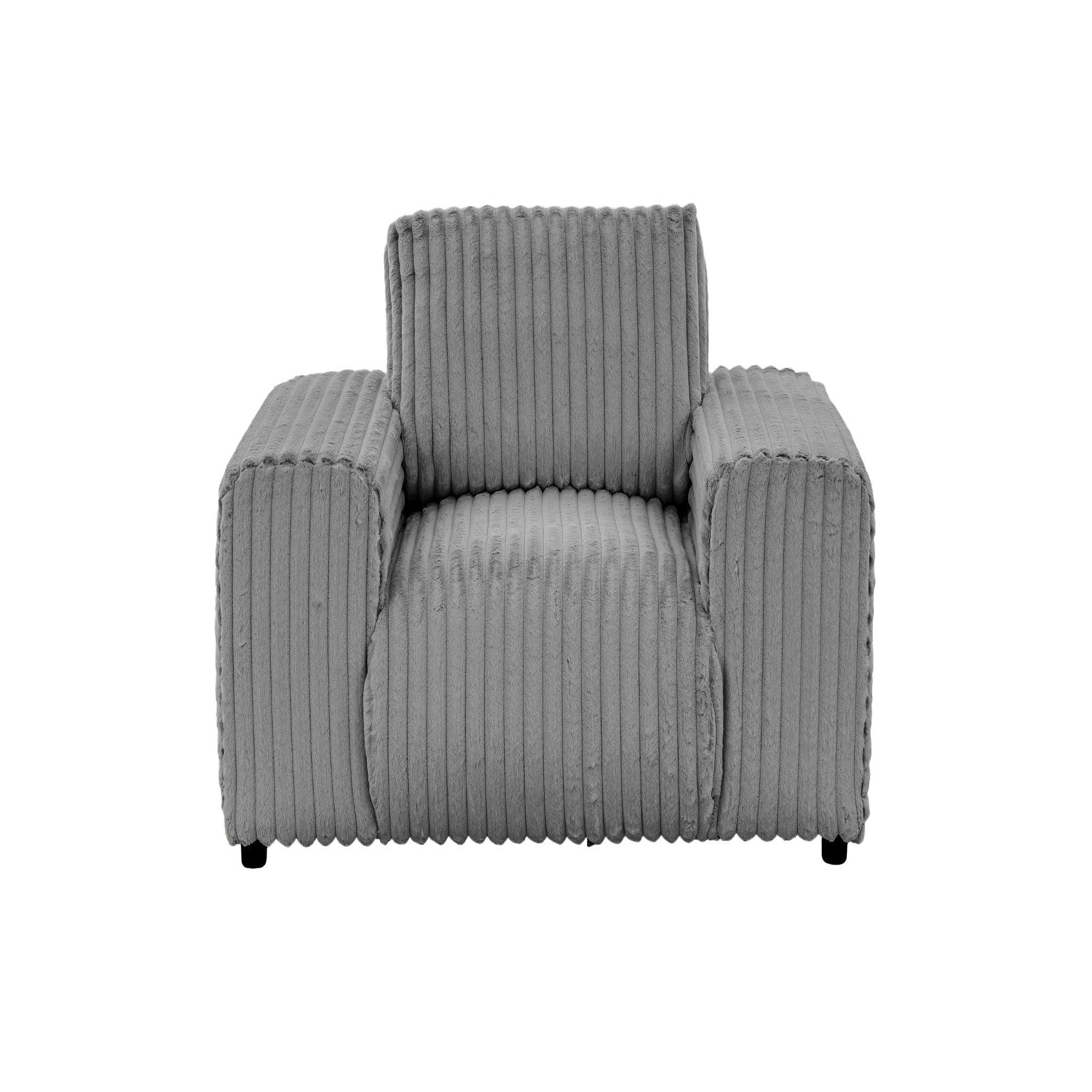 Voir la diapositive 1 : CASANOVA PARIS Caisa - fauteuil en velours côtelé