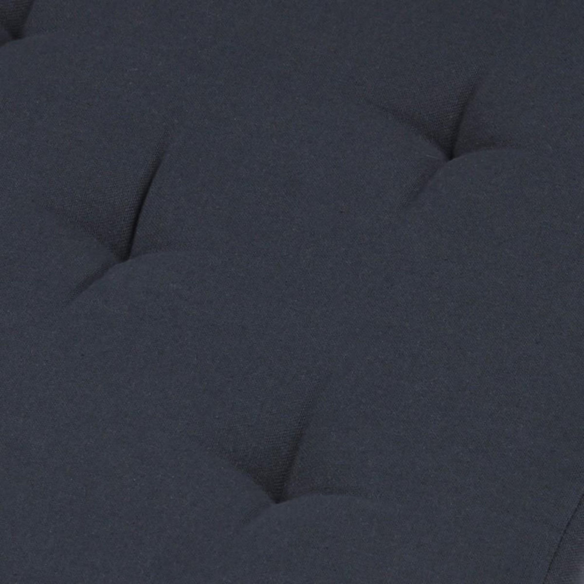 STOF Lot de 4 galettes de chaise Duo velcro 38x38 Anthracite souris