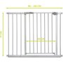 Voir la diapositive 3 : HAUCK Porte de sécurité Gate Stop N Safe 2 + Rallonge 21 cm Argent