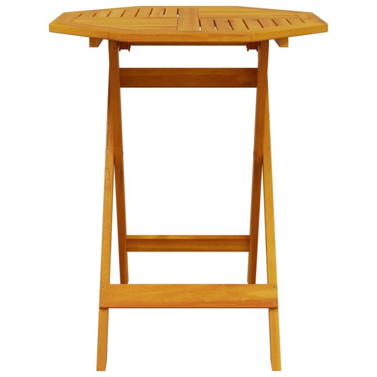 VIDAXL Table pliable de jardin Ø70x75 cm bois d'acacia massif