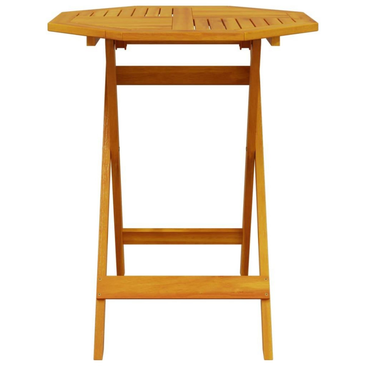 VIDAXL Table pliable de jardin Ø70x75 cm bois d'acacia massif