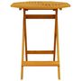 Voir la diapositive 4 : VIDAXL Table pliable de jardin Ø70x75 cm bois d'acacia massif