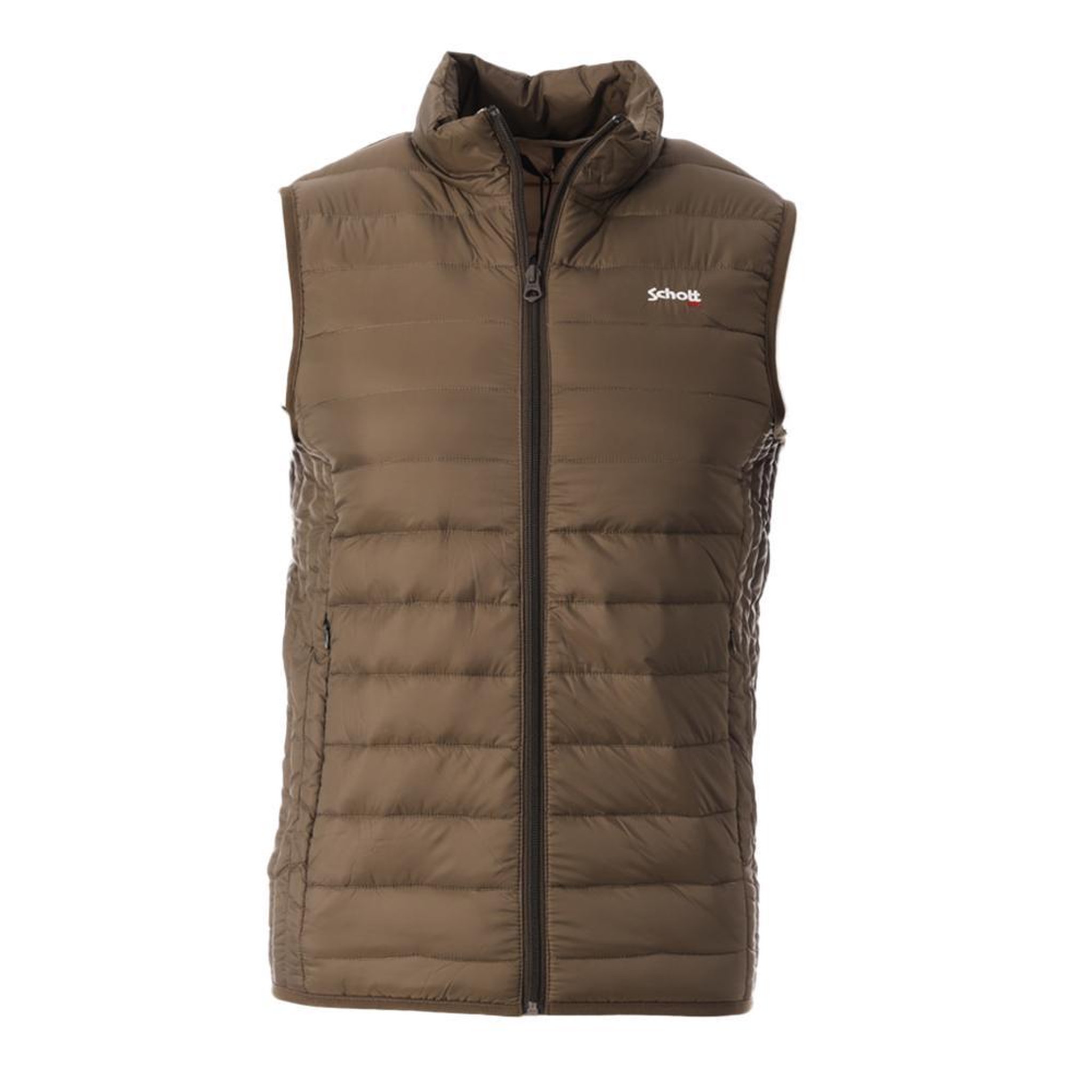 Voir la diapositive 1 : Schott Doudoune Sans Manches Marron Clair Homme Schott OAKLANDVRS