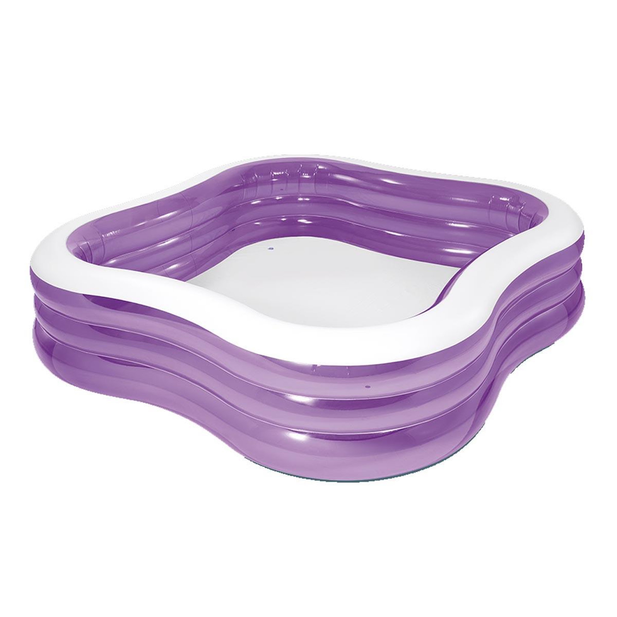 INTEX Piscine gonflable carrée  hublot  229cm violet