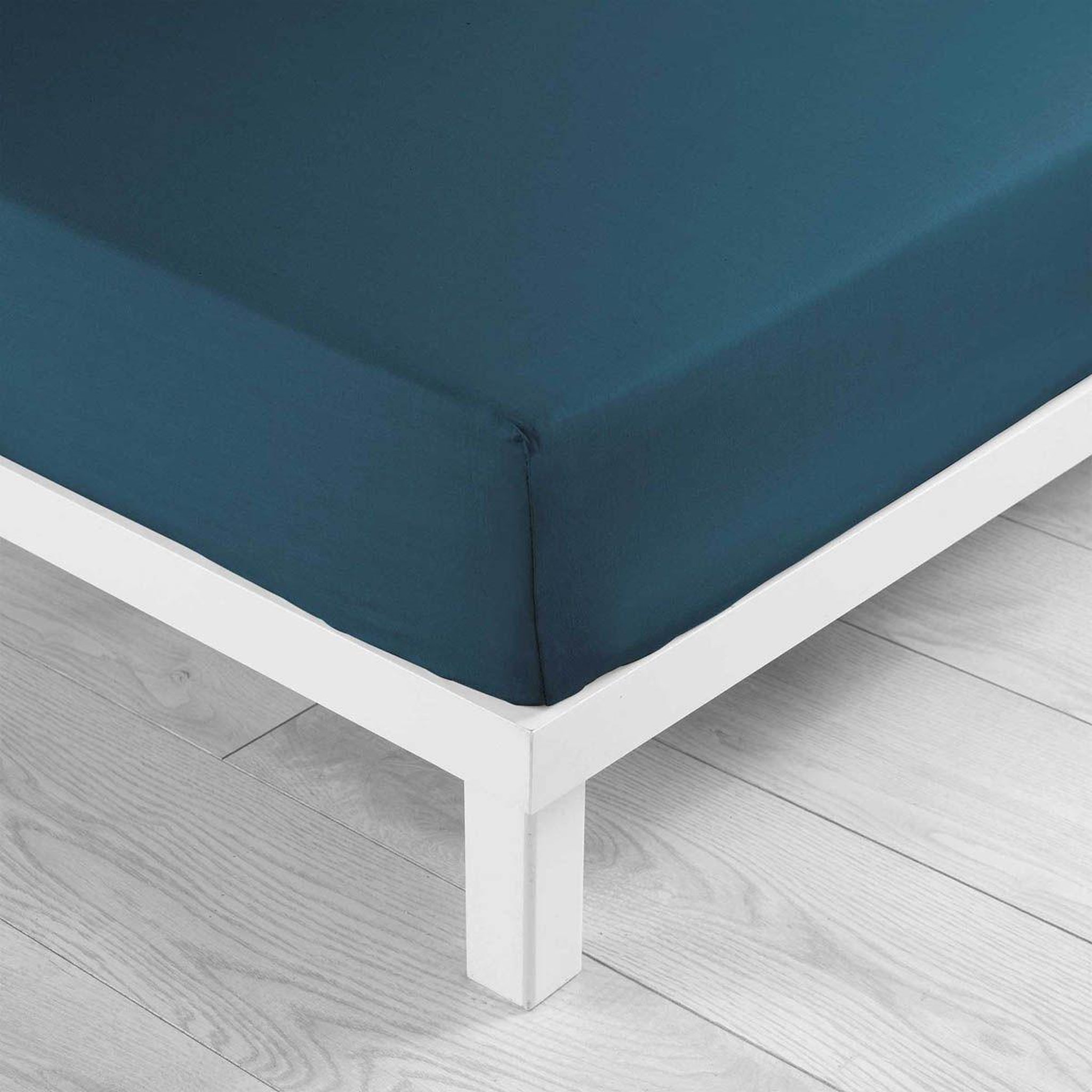 Voir la diapositive 2 : Douceur d'Intérieur Drap housse  lina  140x190cm bleu