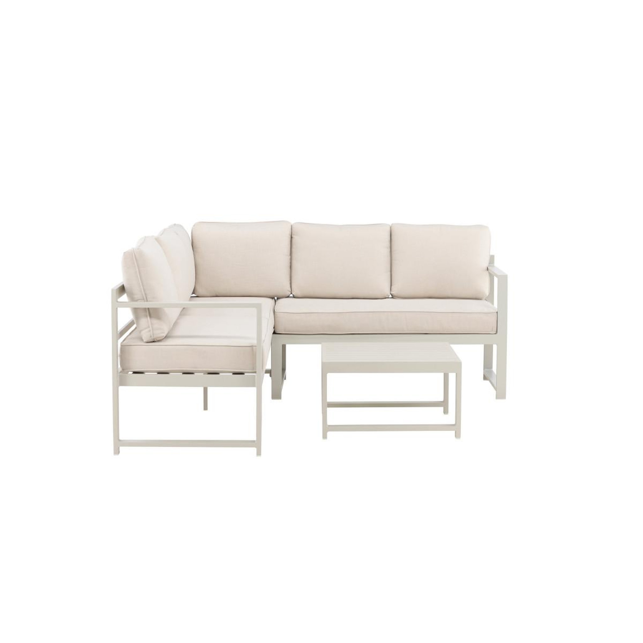 Voir la diapositive 2 : Paris Prix Salon d'angle de jardin  salvador  190cm beige