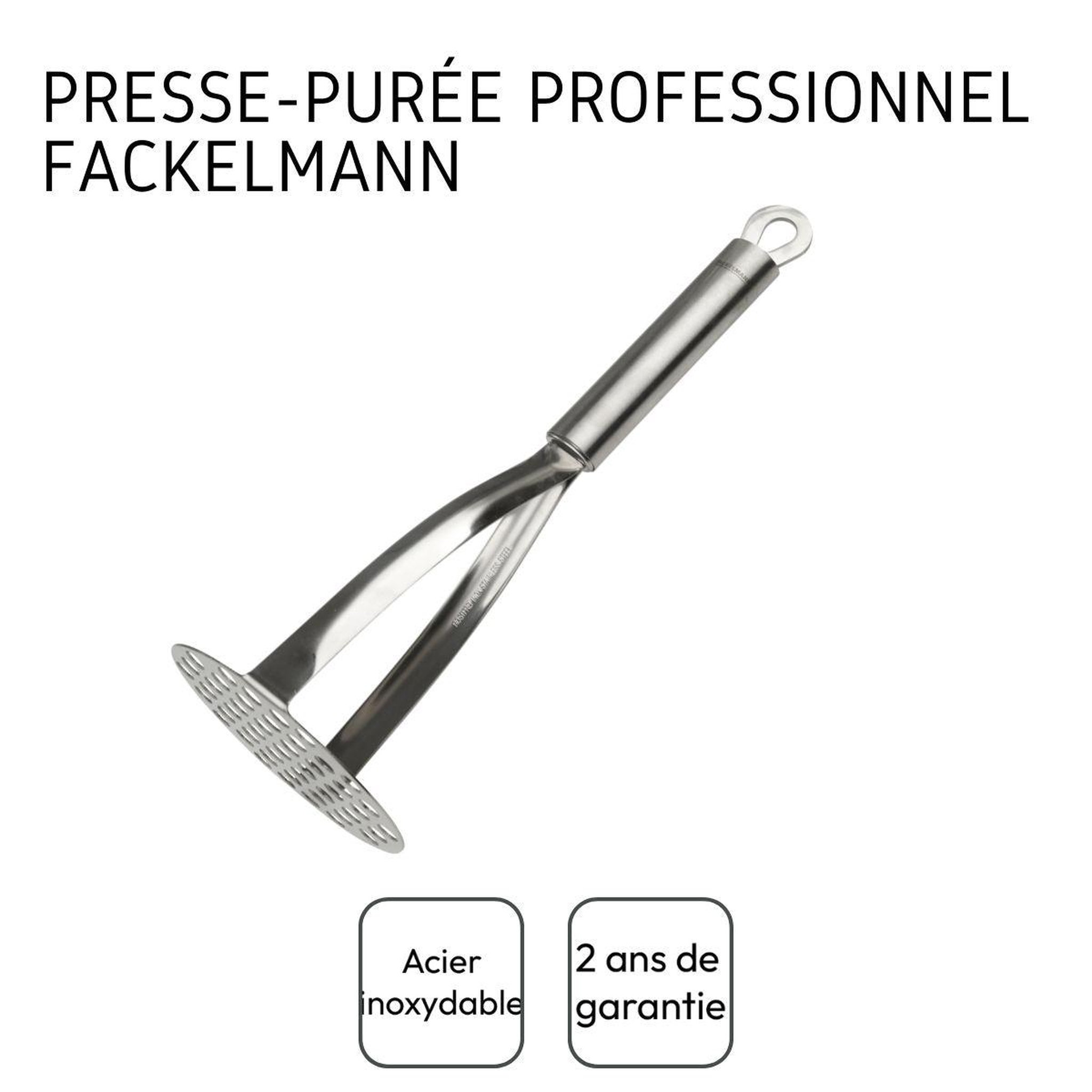 Voir la diapositive 4 : Fackelmann Presse purée professionnel inox fackelmann handmade tradition