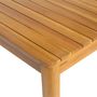 Voir la diapositive 5 : SWEEEK Table de jardin SENORA acacia avec coins arrondis, 6 places, 120 x 80 x 75 cm