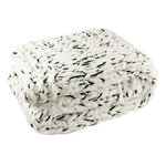 Paris Prix Plaid Tricoté  Efrain  130x170cm Blanc & Vert Foncé