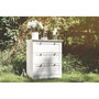 Voir la diapositive 3 : MARKET24 Commode LANDWOOD 3 Tiroirs - Décor blanc - Style campagne - L80 x P45 x H90 cm