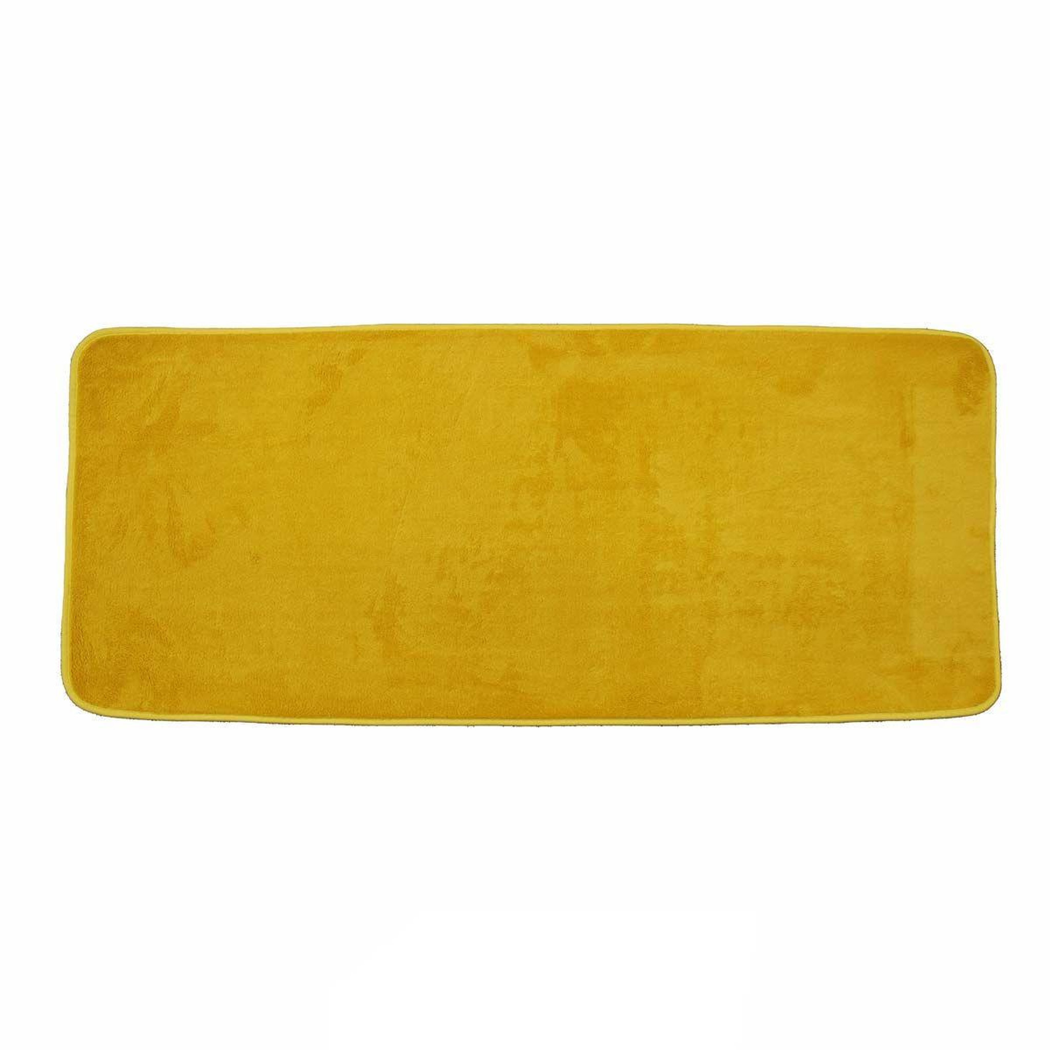 Douceur d'Intérieur Tapis de bain microfibre  vitamine  50x120cm miel