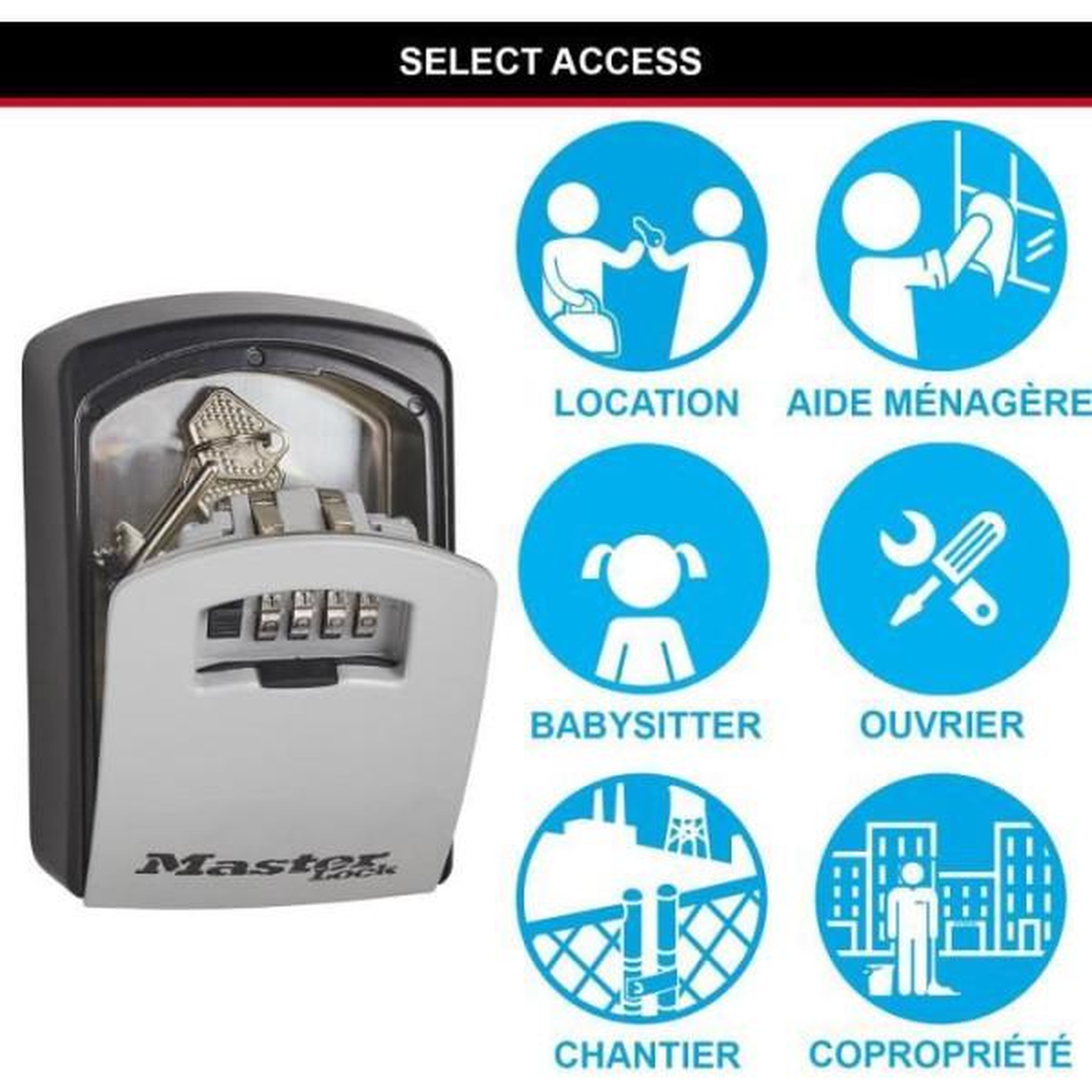 Voir la diapositive 3 : Master lock Armoire de sécurité masterlock boîte a clés 5403eurd format xl