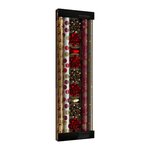 AUCHAN Kit papiers cadeaux métal sweet + accessoires