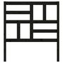 Voir la diapositive 4 : VIDAXL Tete de lit Noir 96x4x104 cm Bois massif de pin
