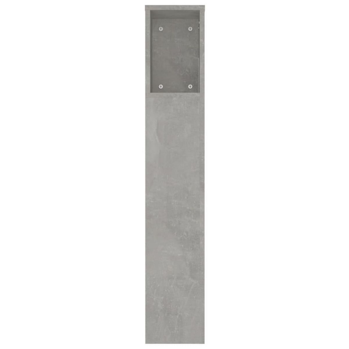 VIDAXL Armoire de tete de lit Gris beton 220x18,5x104,5 cm