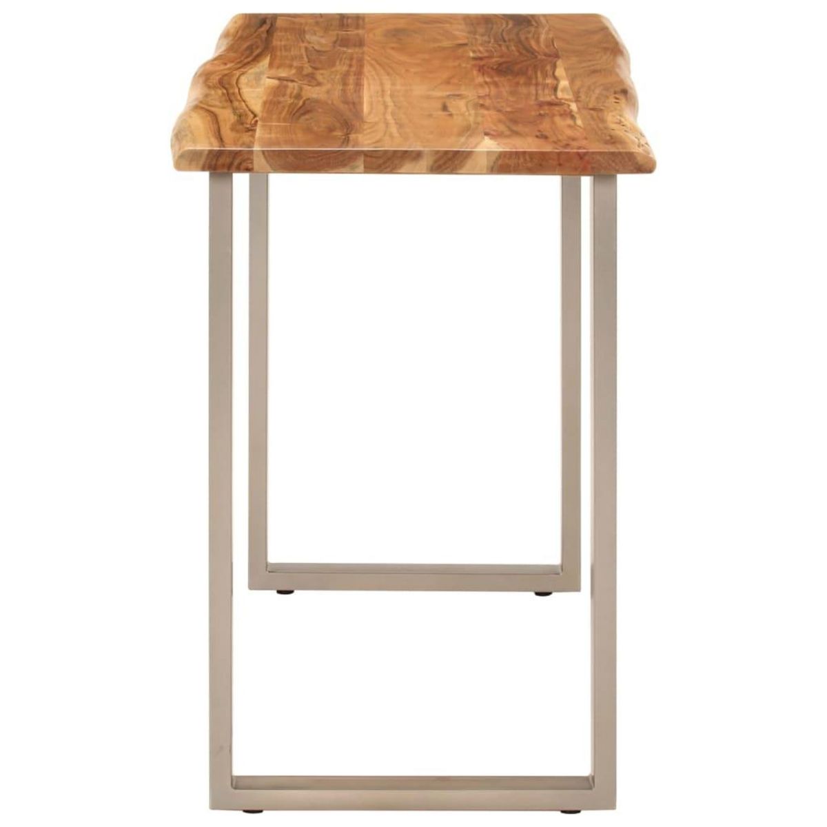 VIDAXL Table a dîner 110x50x76 cm Bois d'acacia solide