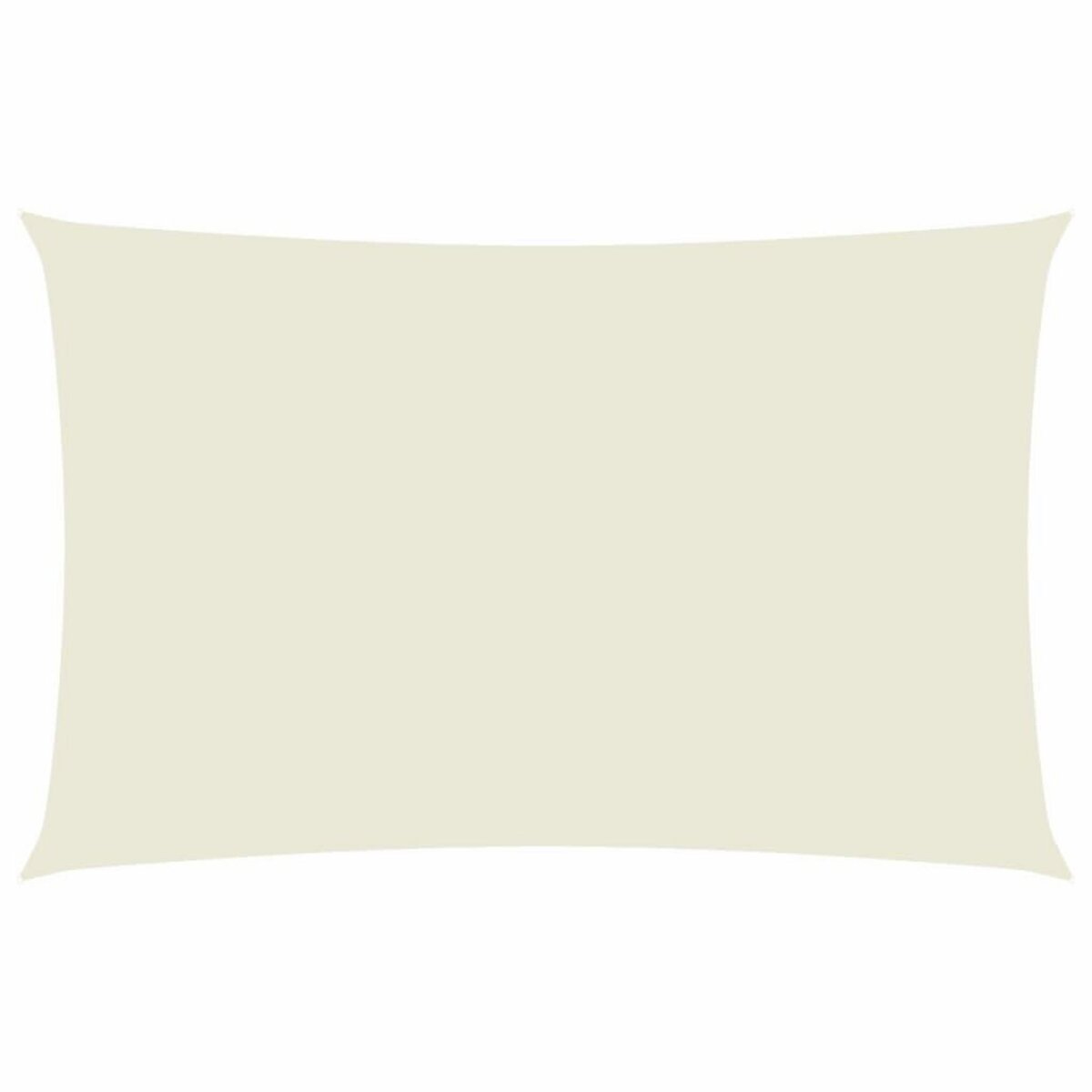 VIDAXL Voile de parasol tissu oxford rectangulaire 2x5 m creme