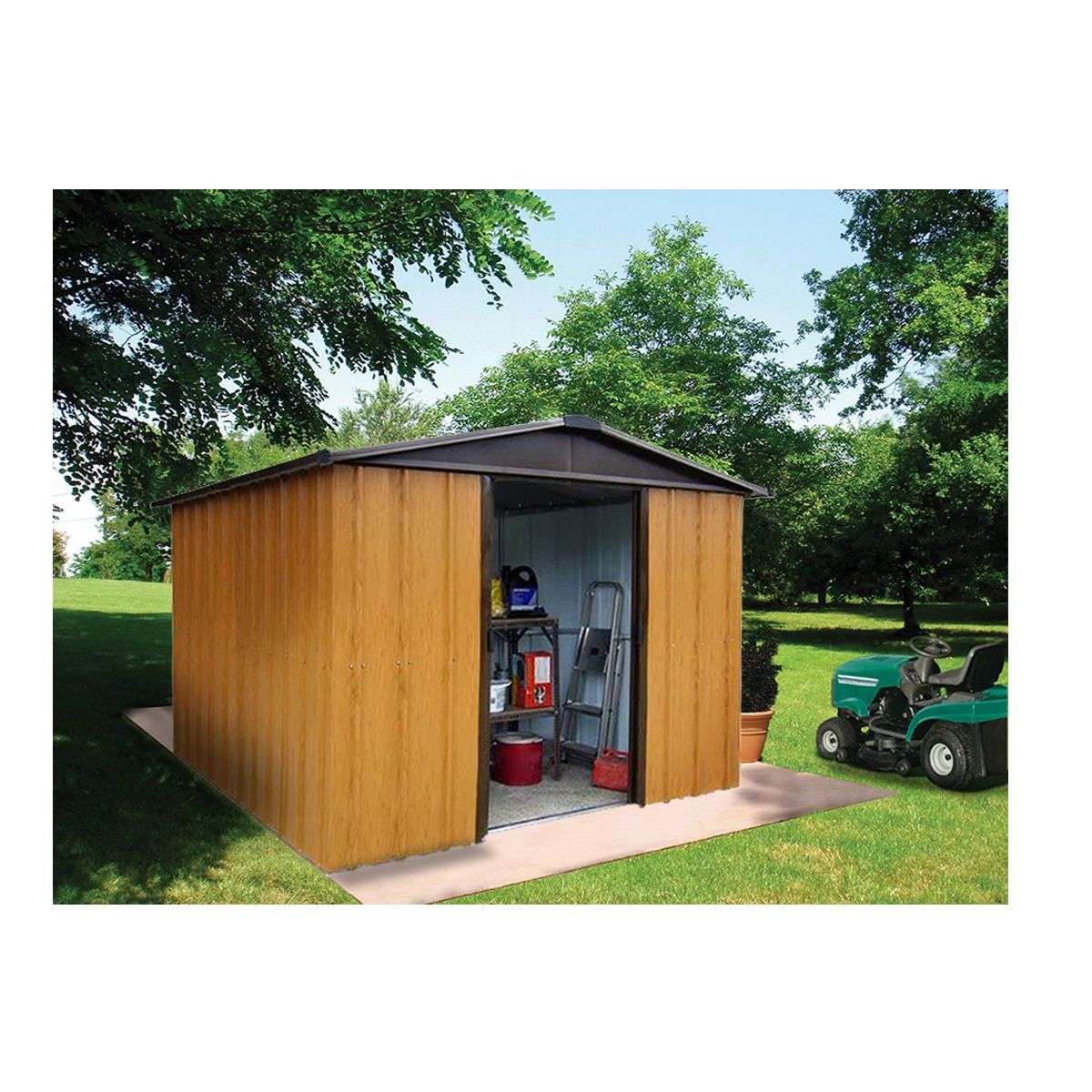 Yardmaster Abri de jardin métal - 7,18m²