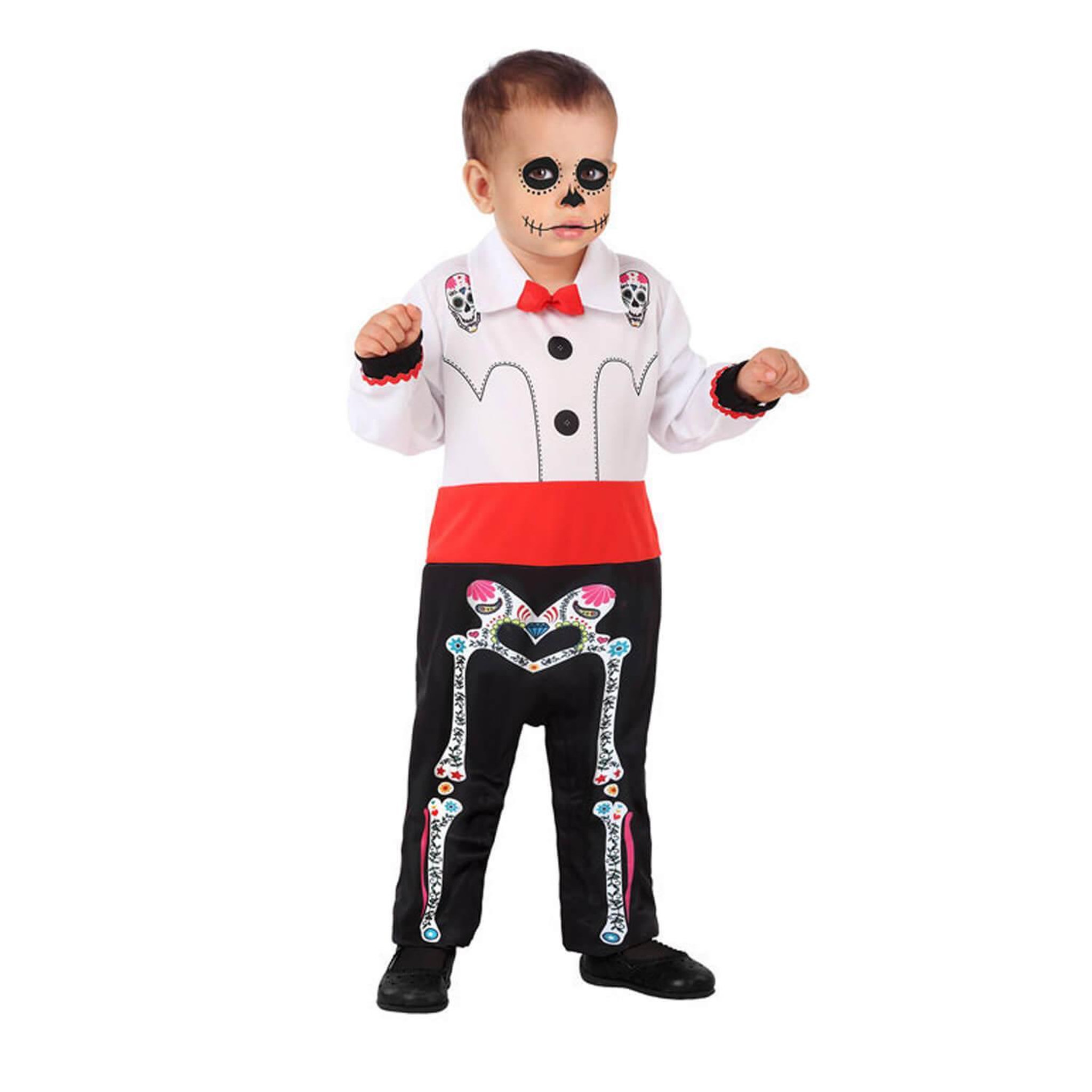 ATOSA Déguisement squelette mexicain - Bébé - 18/24 mois (81 à 86 cm)