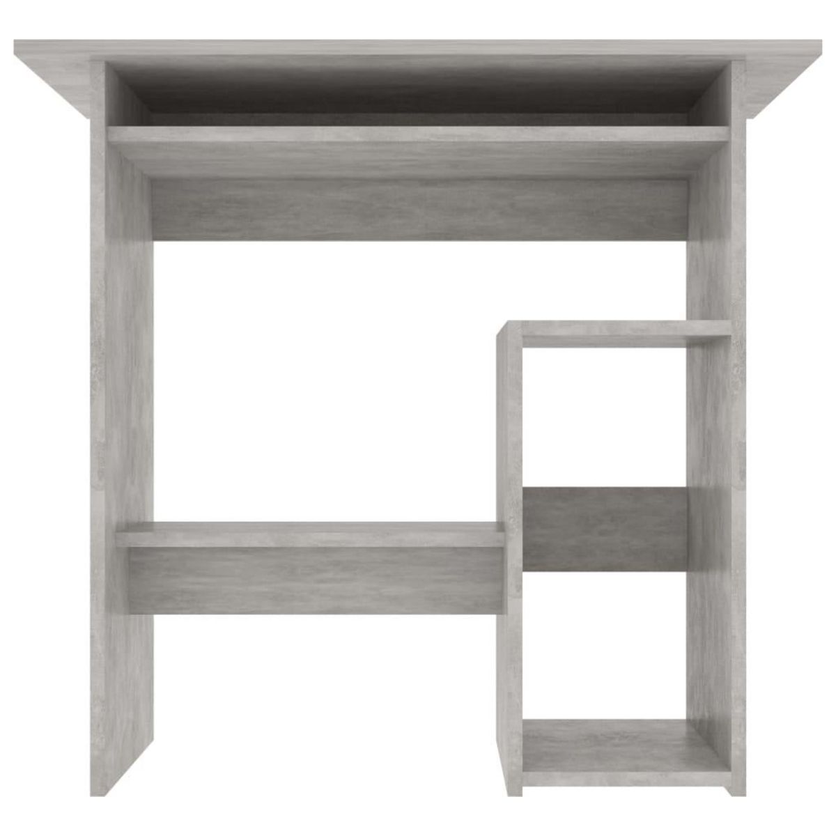 VIDAXL Bureau Gris beton 80x45x74 cm Bois d'ingenierie