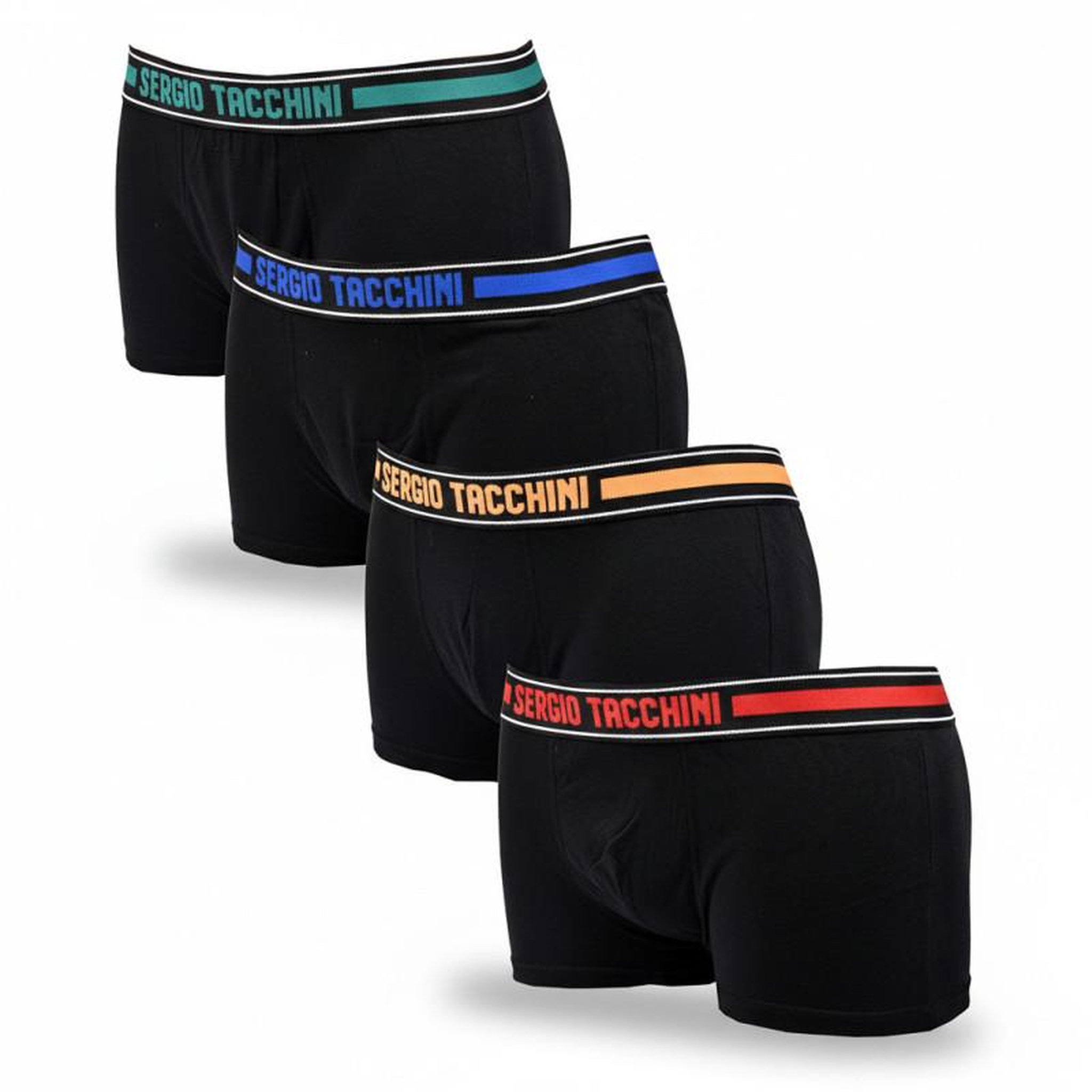 Voir la diapositive 1 : SERGIO TACCHINI Sergio Tacchini Pack de Boxers Homme Lot de 4