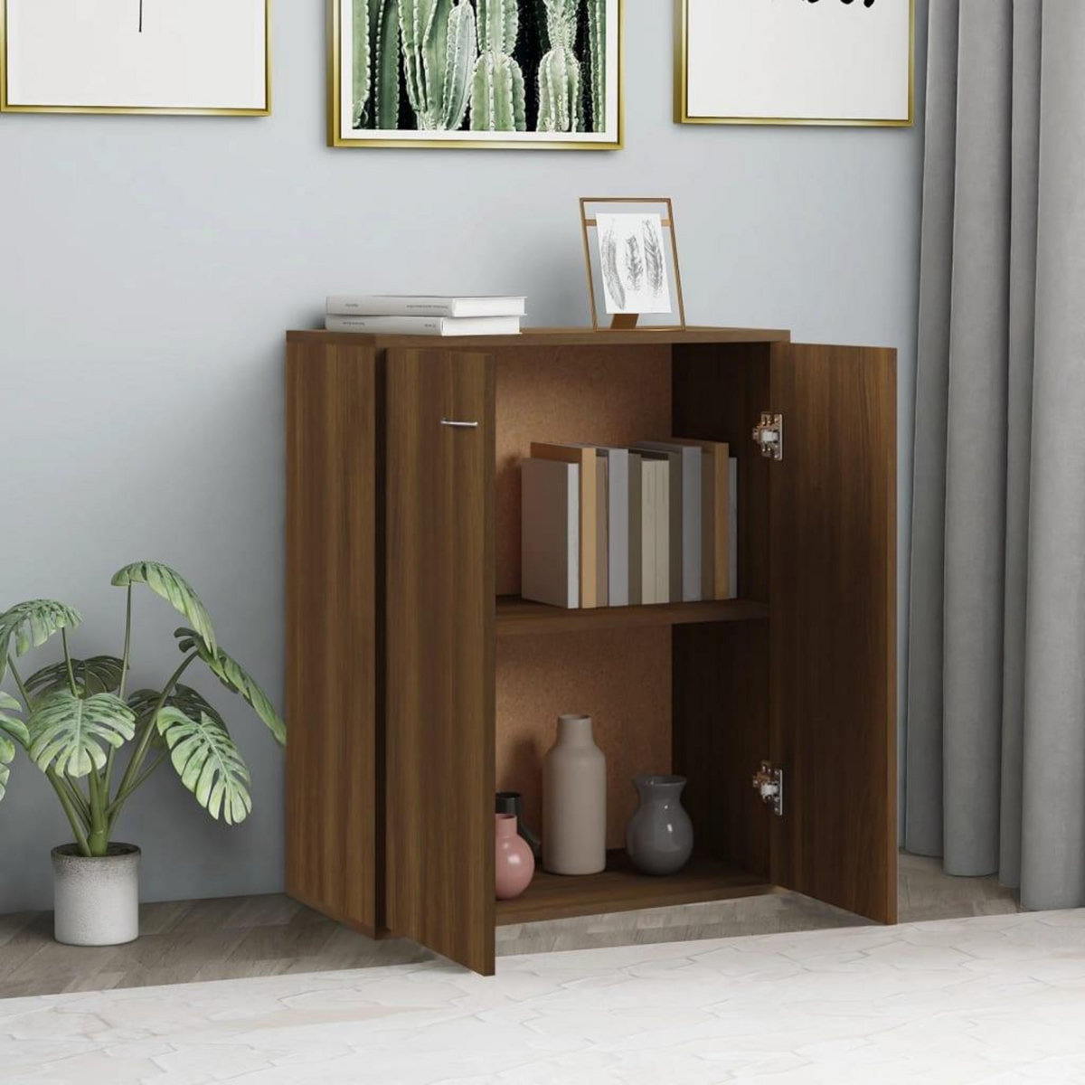 VIDAXL Buffet Chene marron 60x30x75 cm Bois d'ingenierie