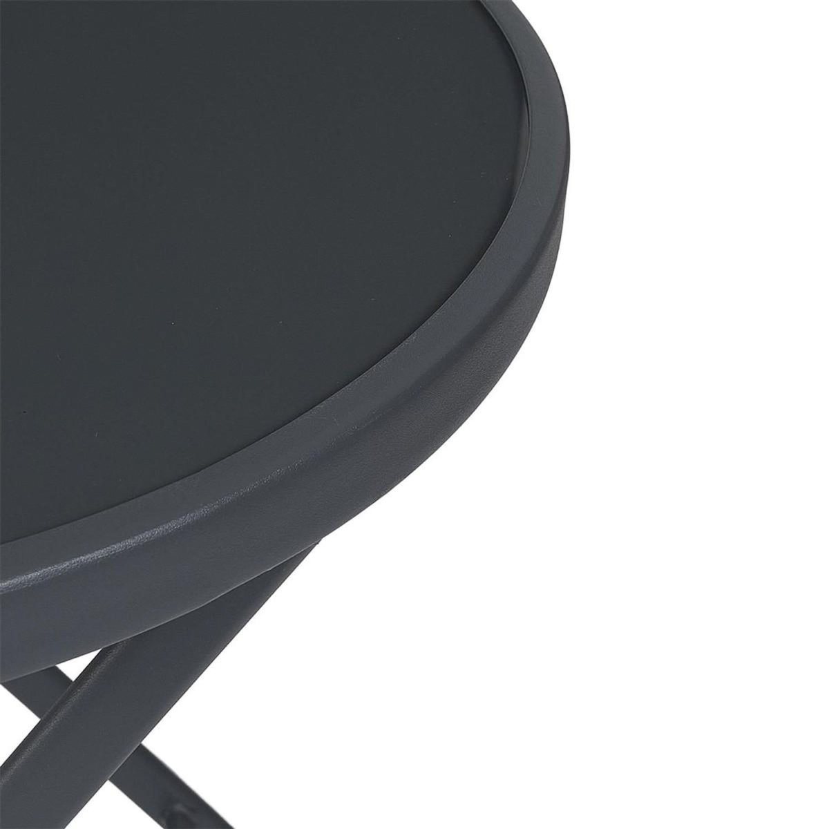 Paris Prix Table de Jardin Pliable  Elba  71cm Gris