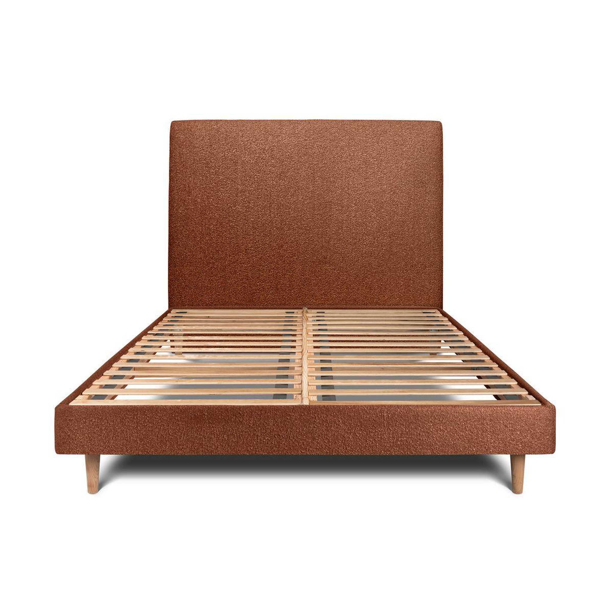 Voir la diapositive 1 : Sommeil de Plomb Lit avec tête de lit tapissier bouclette et sommier kit - Hauteur totale : 29cm