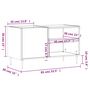 Voir la diapositive 6 : VIDAXL Armoire a disques sonoma gris 85x38x48 cm bois d'ingenierie