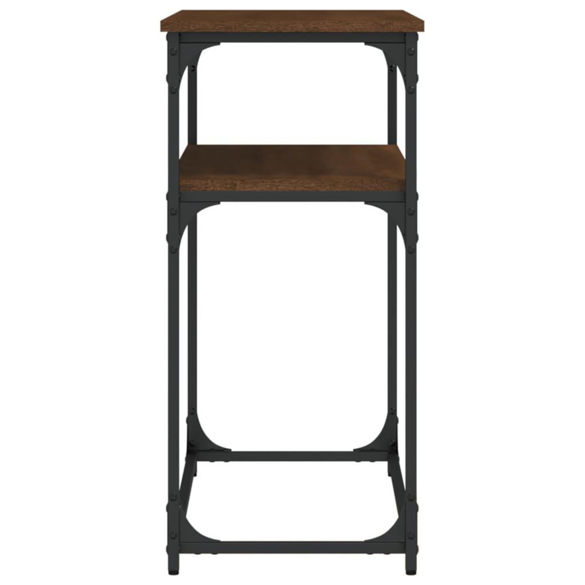 VIDAXL Table console chene marron 100x35,5x75 cm bois d'ingenierie
