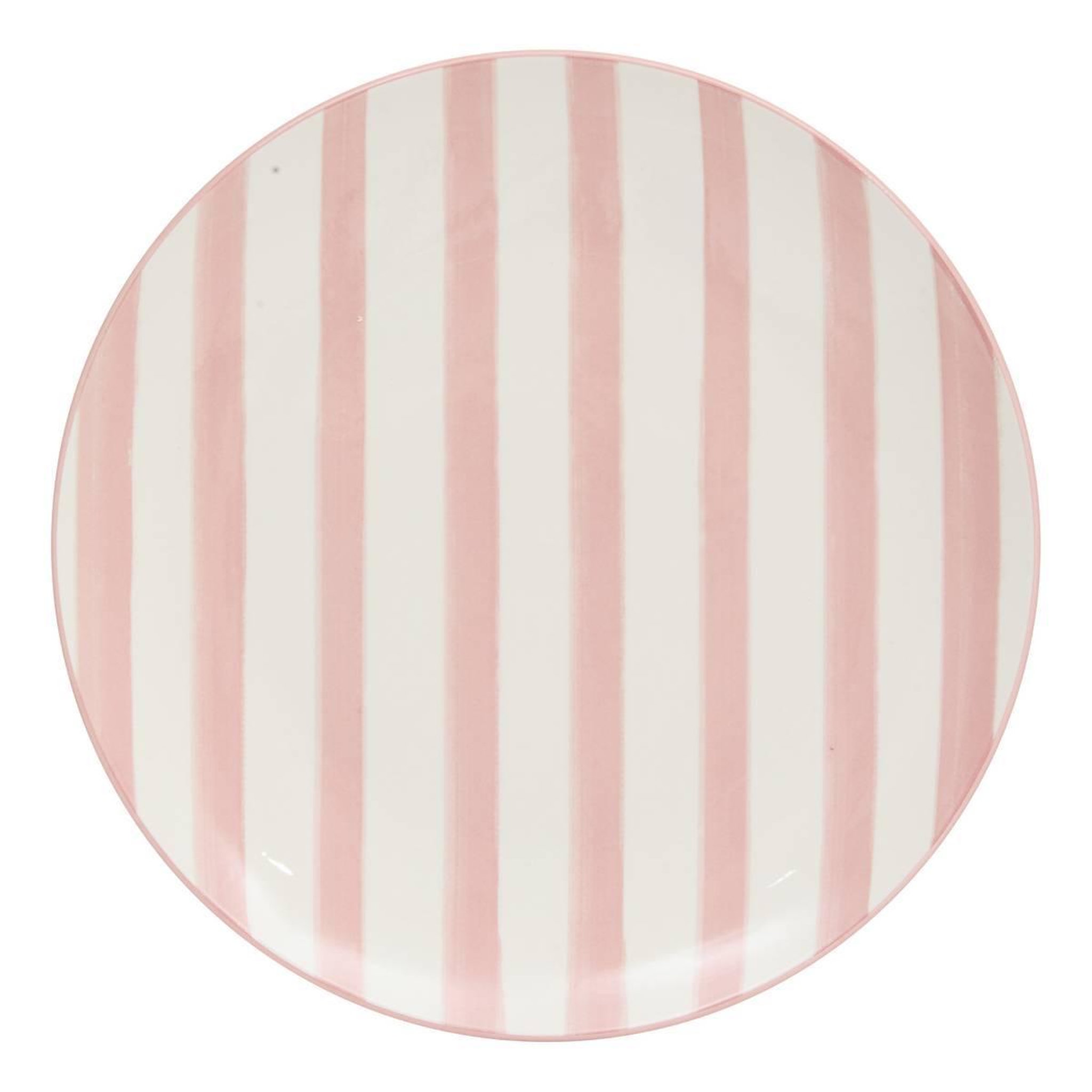 Voir la diapositive 2 : SECRET DE GOURMET Lot de 6 assiettes plates  charlie  27cm rose