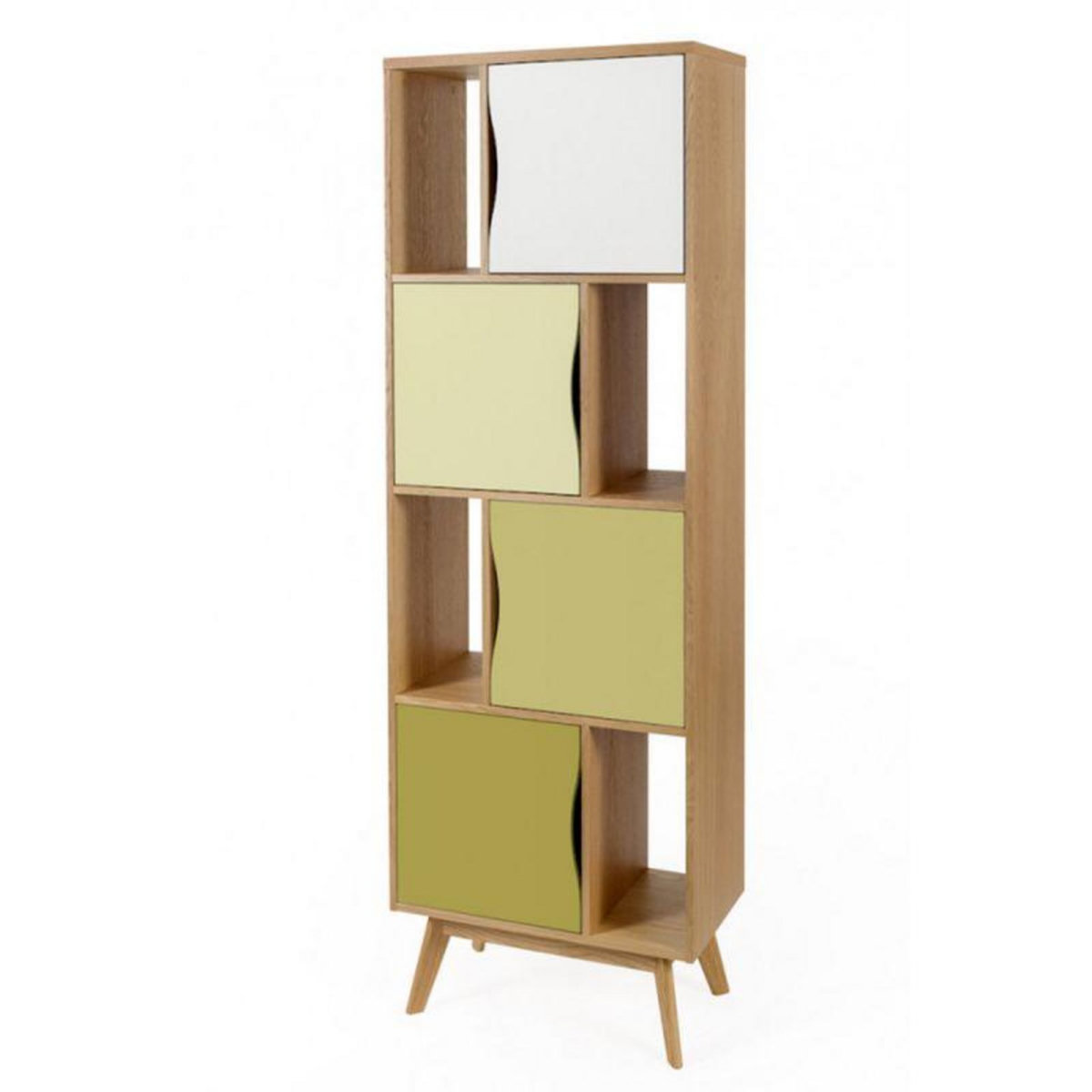 Paris Prix Bibliothèque Design  Avon  191cm Chêne & Vert