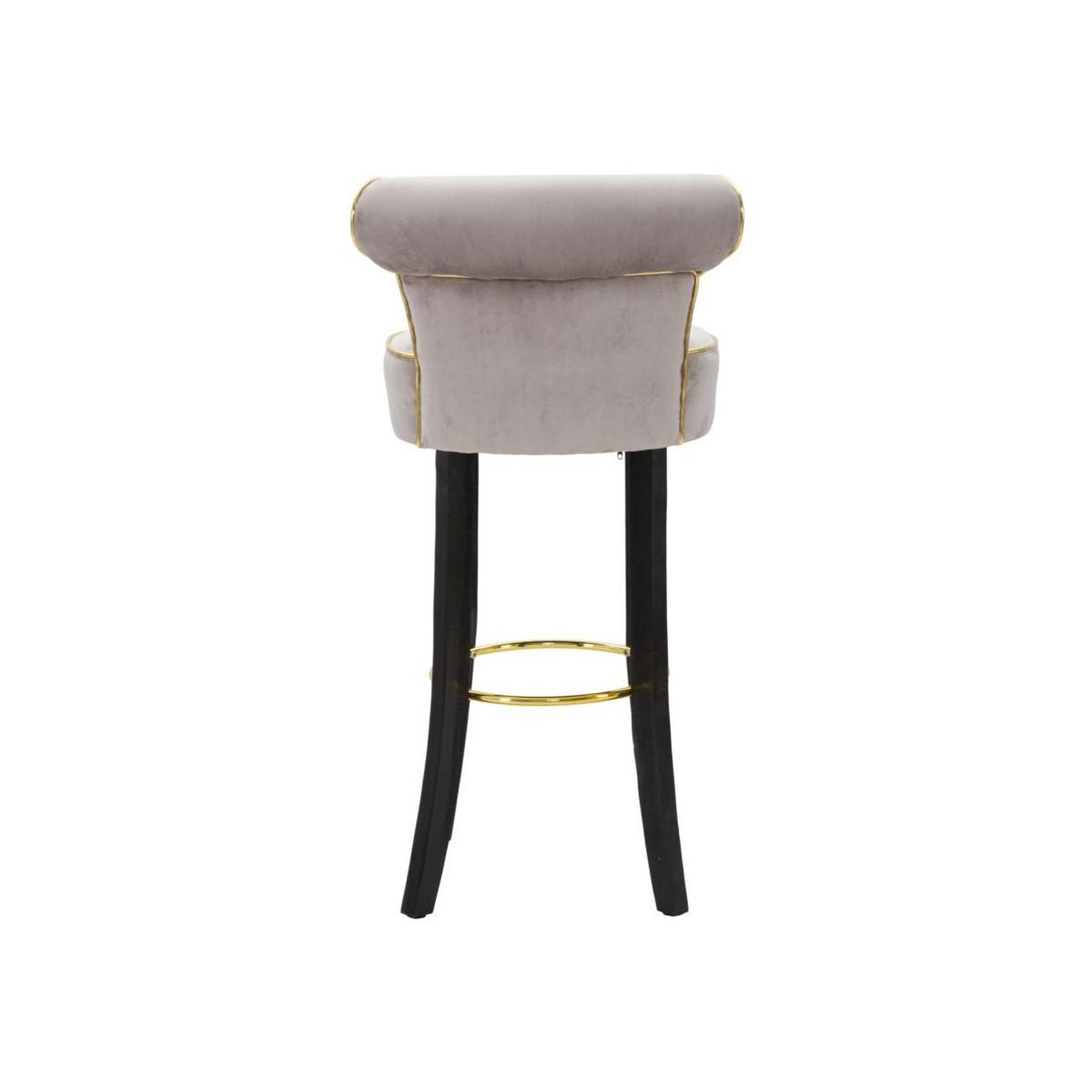 Voir la diapositive 6 : Paris Prix Tabouret de bar en velours  luxy  96cm gris