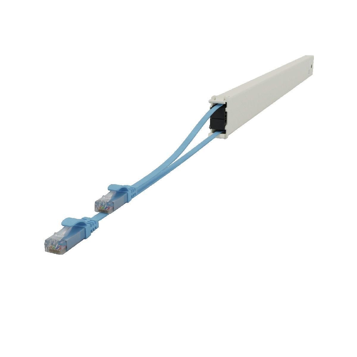 PATCH Câble réseau patchbox CONE46UTPBL bleu Cat6a 2,5 m