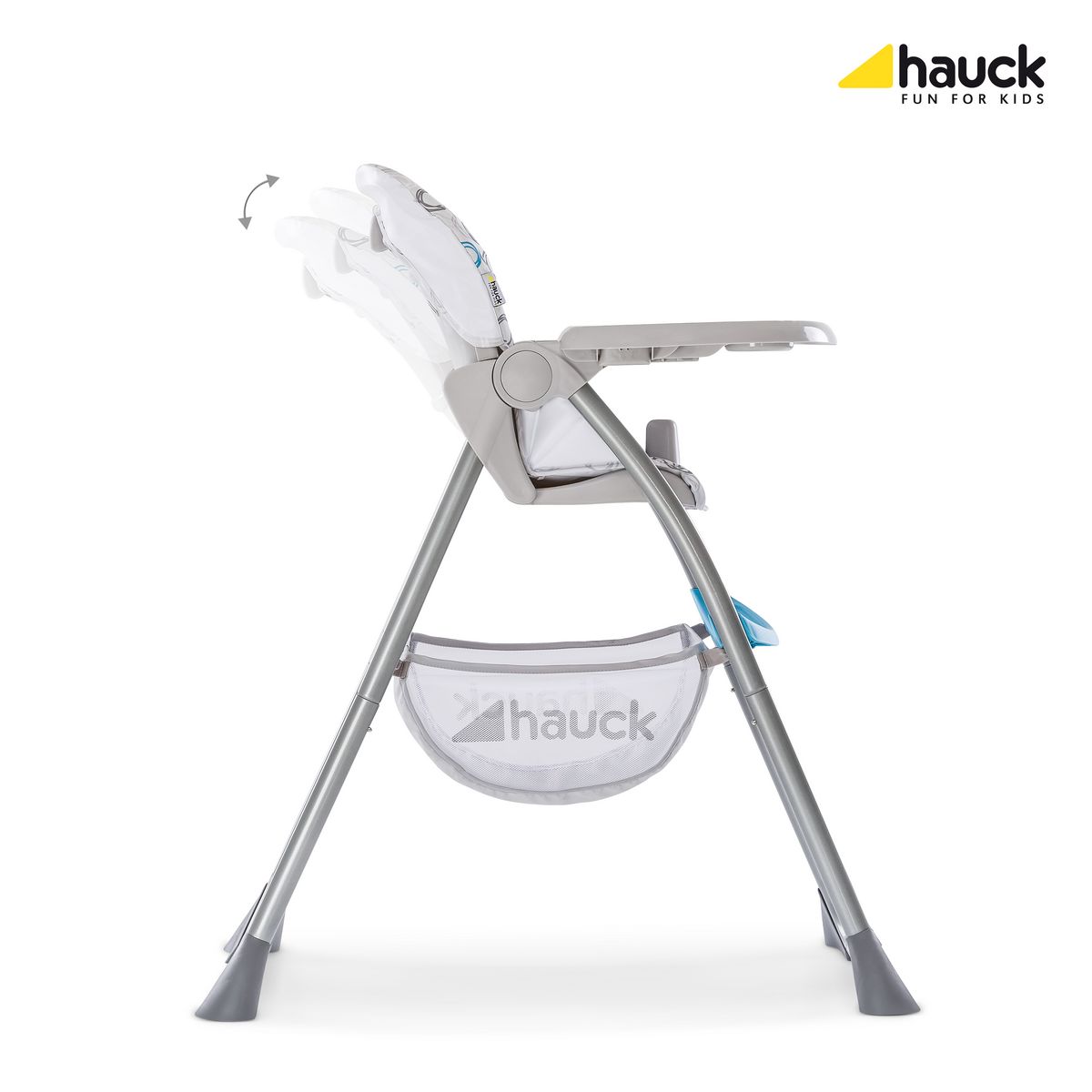 HAUCK Chaise haute multipositions bleu Sit'n Fold Circles 