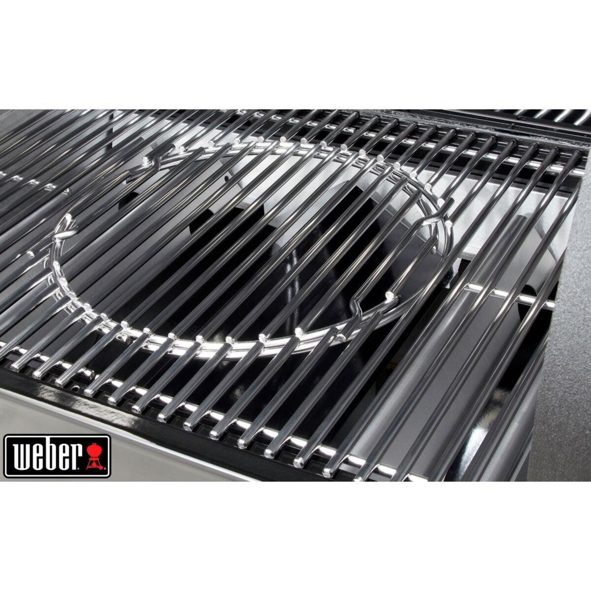 Weber Barbecue pellet Smokefire EX4 GBS black sur chariot, grille haute 61x21 cm, grille basse 65x45 cm