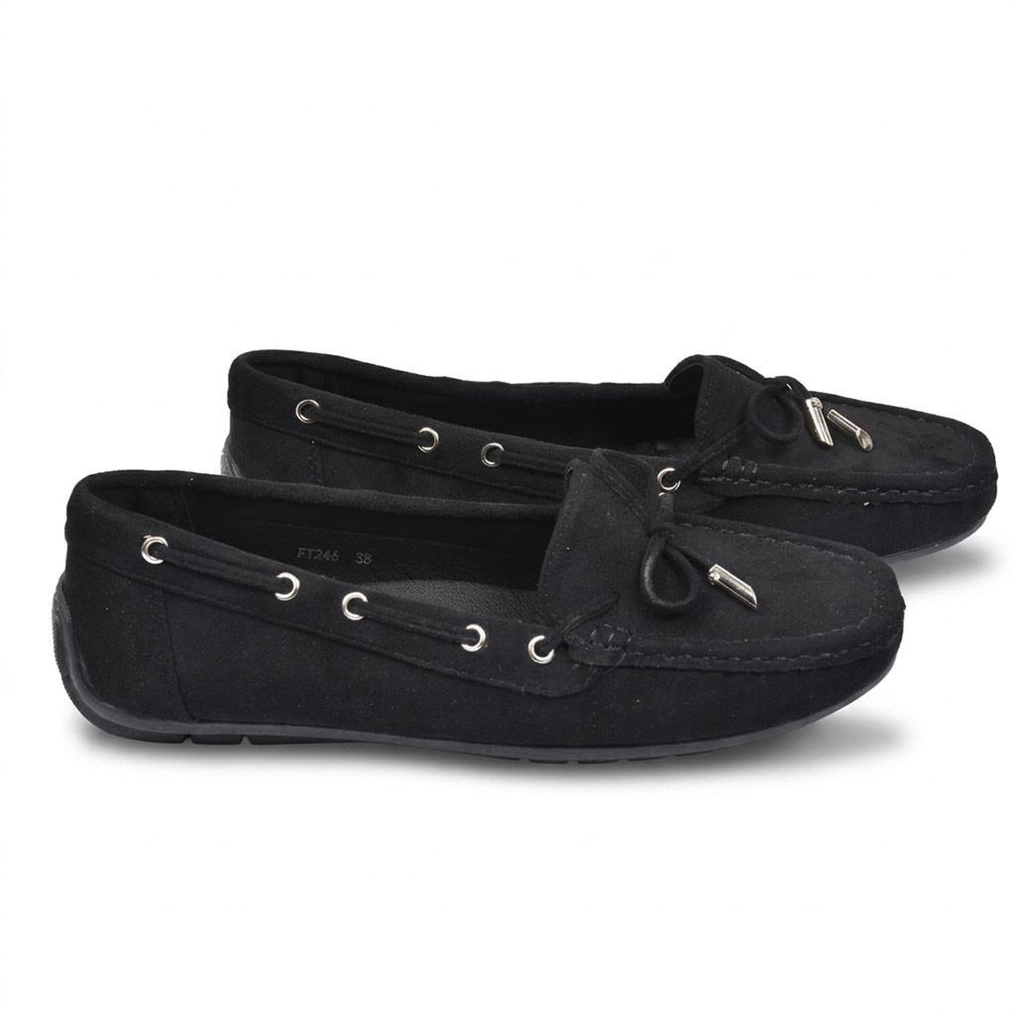 Voir la diapositive 3 : OZABI OZABI Mocassins Femme Lacet Daim Bobo Chic 3 Coloris