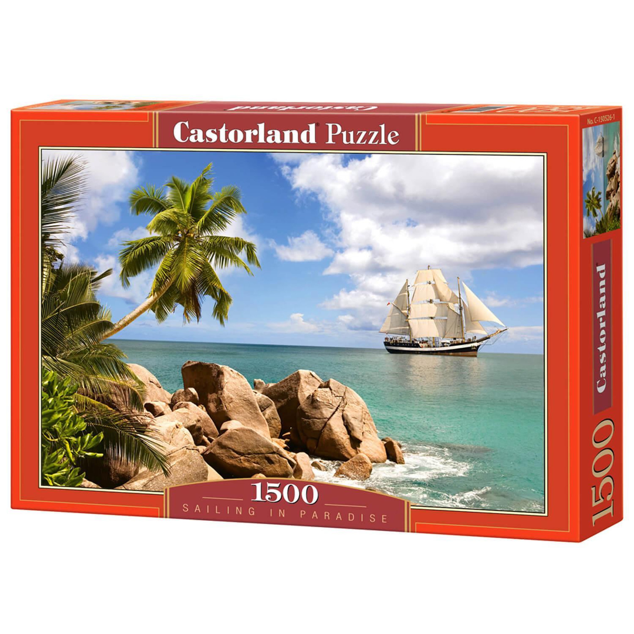 Voir la diapositive 2 : Castorland Puzzle 1500 pièces : Naviguer au Paradis