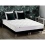 Voir la diapositive 1 : Ensemble literie matelas ressorts ensachés 20cm 160x200 cm + sommier tapissier noir 2x80cm ASTRE